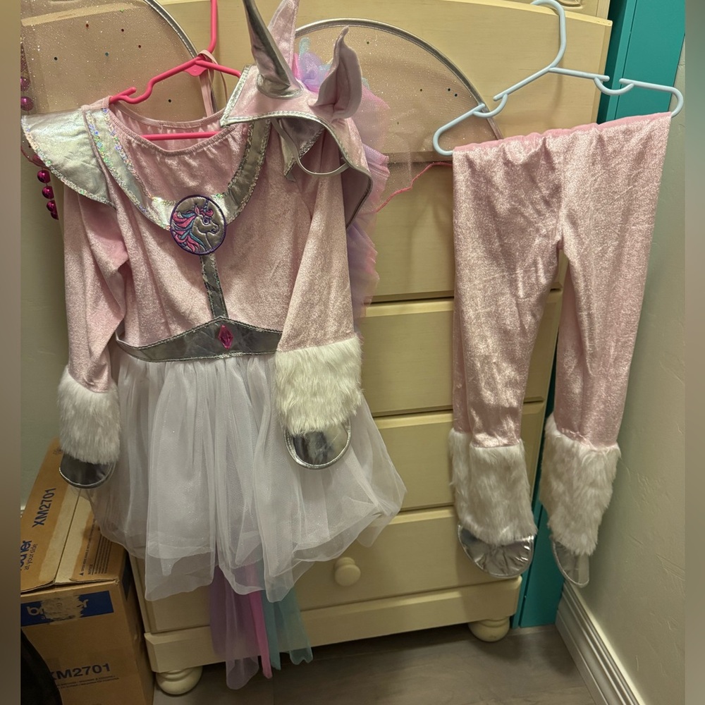 Girls Unicorn Costume with Wings